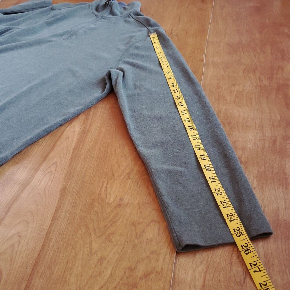 J Crew 1/4 Zip Pullover Mens XL 100% Cotton Sueded Jersey Green Long Sleeve 2007 - Picture 9 of 9